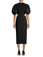 Suffage Puff-Sleeve Dress