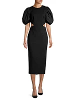 Suffage Puff-Sleeve Dress