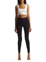 Neoprene High-Waist Leggings