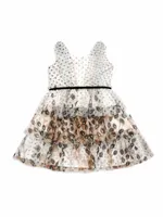 Little Girl's & Girl's Polka Dot Print Tulle Dress