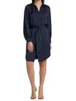 Ayla Tie-Front Shirtdress