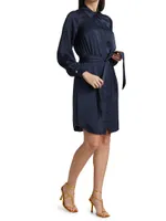 Ayla Tie-Front Shirtdress