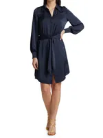 Ayla Tie-Front Shirtdress