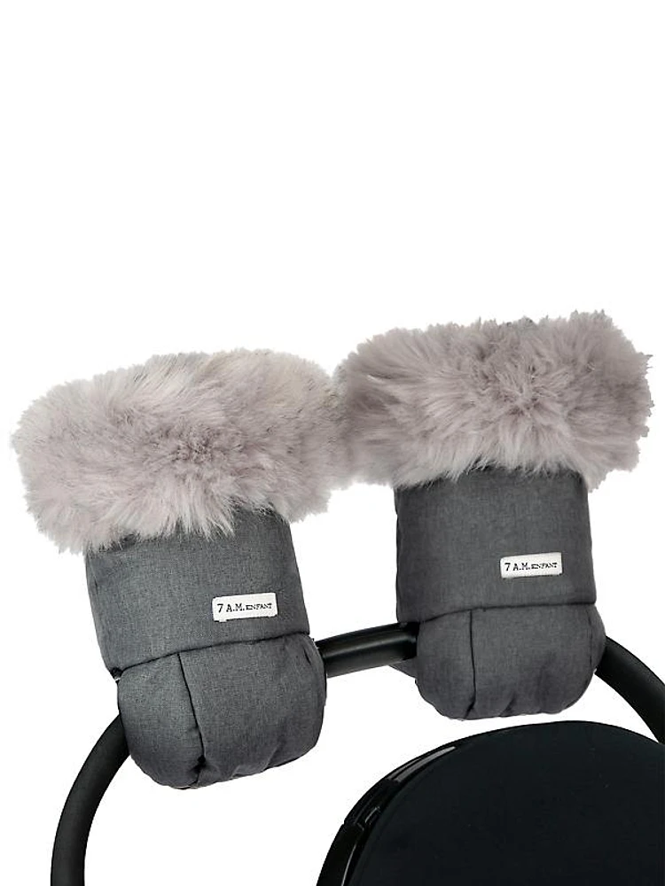 Warmmuffs® Plush Tundra Attachable Stroller Gloves