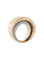 Tourbillon Two-Tone 18K Gold & Diamond Midi Ring