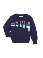 Little Girl's & Girl's Year Love Graphic Sweater