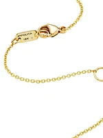 Stardust 18K Yellow Gold & Diamond Wavy Circle Pendant Necklace