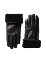 Willis Shearling-Lined Leather Gloves