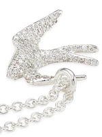 Stardust Sterling Silver & Diamond Mini Dove Pendant Necklace