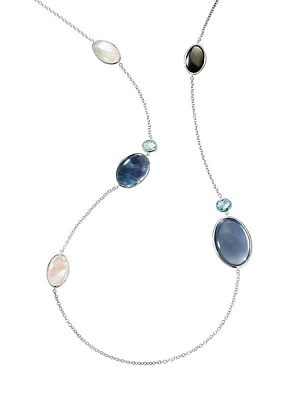 Luce Sterling Silver & 10-Stone Necklace