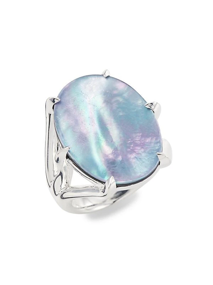 Luce Sterling Silver & Multi-Stone Cabochon Ring