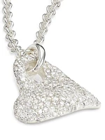 Stardust Sterling Silver & Diamond Heart Pendant Necklace