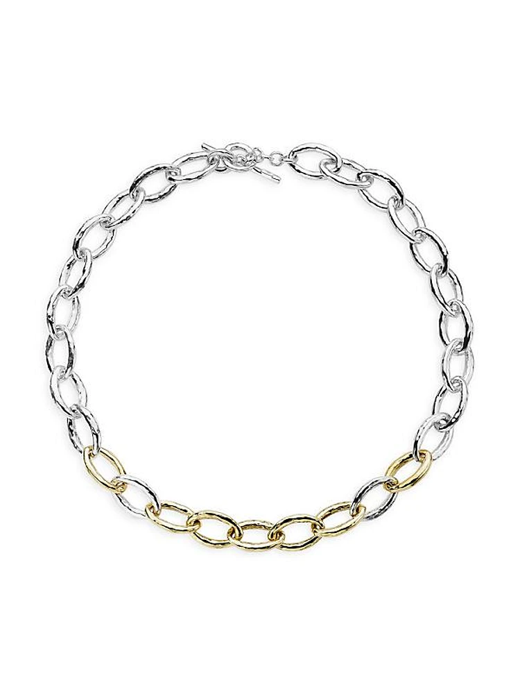 Chimera Sterling Silver & 18K Yellow Gold Bastille Chain Necklace