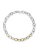 Chimera Sterling Silver & 18K Yellow Gold Bastille Chain Necklace