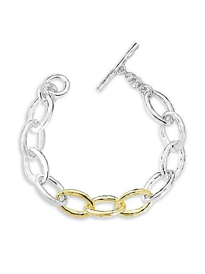 Chimera Sterling Silver & 18K Gold Classico Mini Bastille Link Bracelet