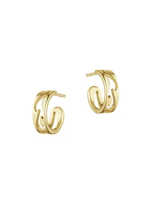 Fusion Accessories 18K Gold Hoop Earrings