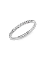 14K White Gold & 0.40 TCW Diamond Ring