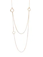 Antifer Pink Gold Layered Necklace