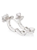 Serti Sur Vide 18K White Gold & 0.70 TCW Diamond Ear Cuff - Left Or Right
