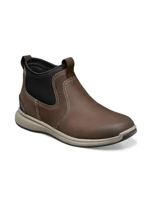 Boy's Great Lakes Leather Slip-On Boots
