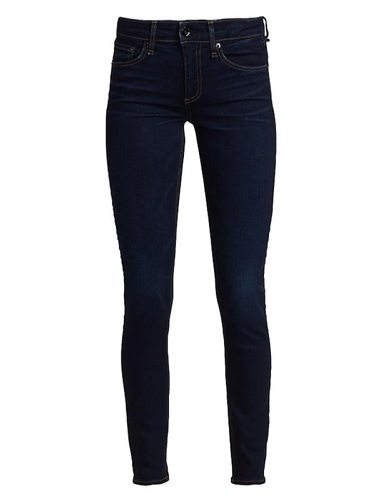 Cate Mid-Rise Stretch Skinny Jeans