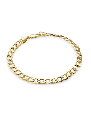 14K Gold Curb Chain Bracelet