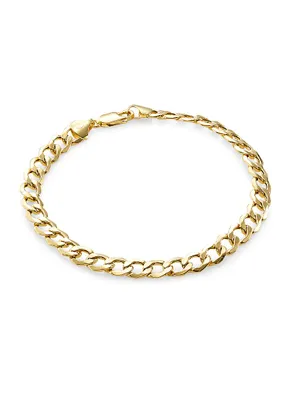 14K Gold Curb Chain Bracelet
