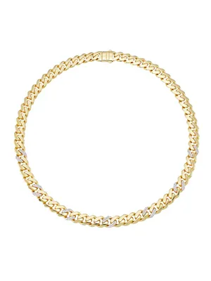 14K Gold & Diamond Miami Cuban Chain Necklace
