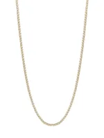 Solid 14K Gold Round Box Chain