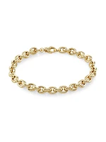 14K Gold Rolo Bracelet