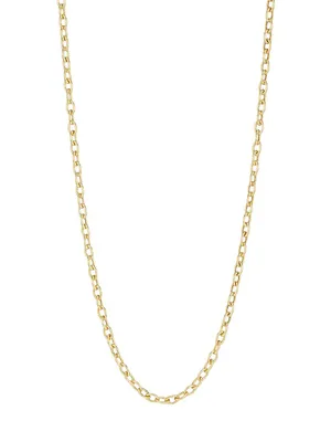 14K Gold Oval-Link Chain Necklace