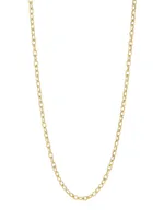 14K Gold Oval-Link Chain Necklace