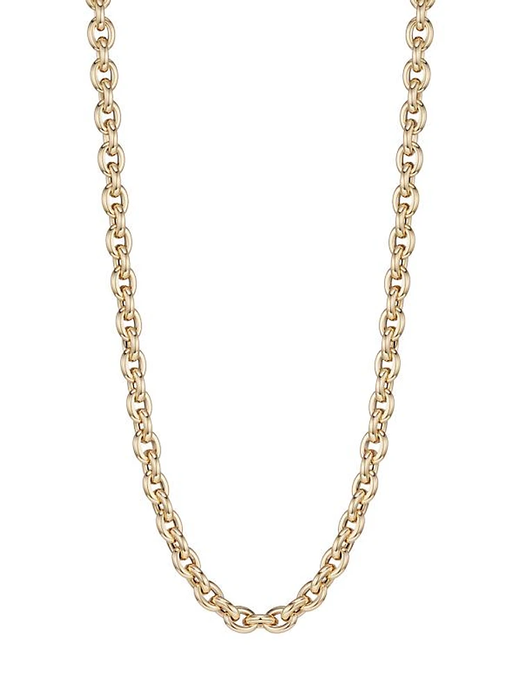 14K Gold Rolo Necklace