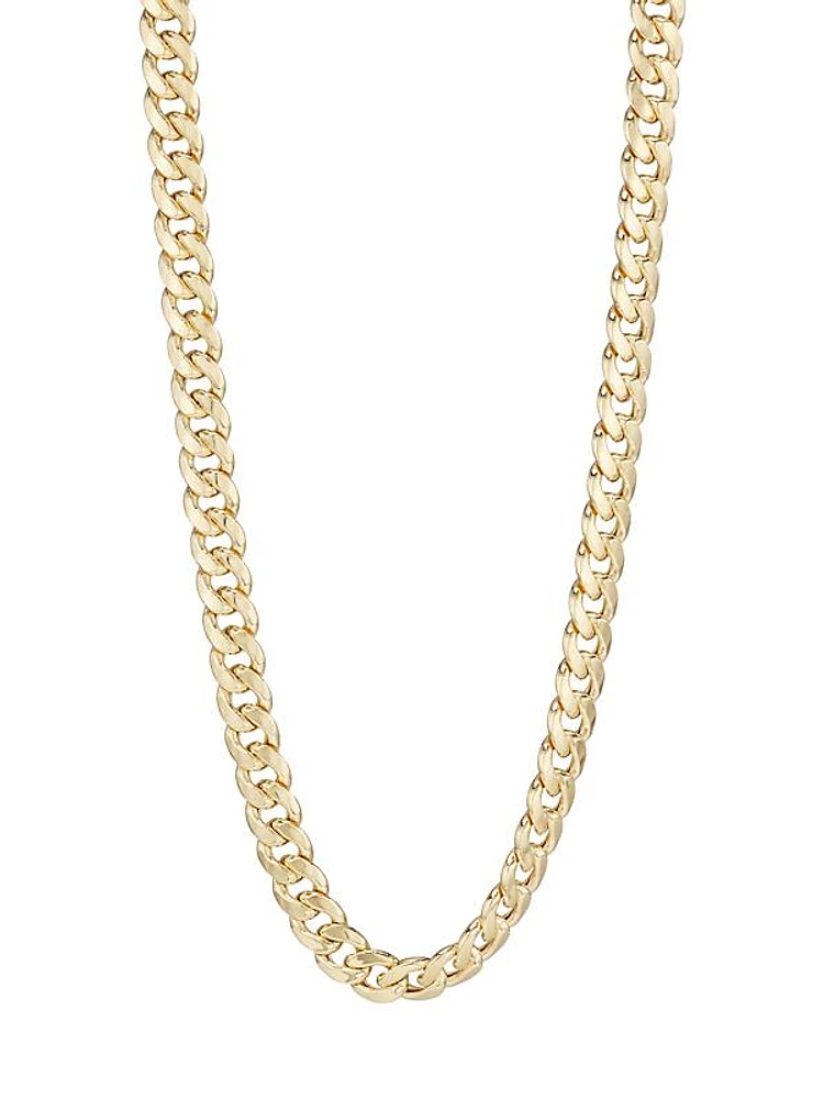 14K Gold Cuban Chain Necklace