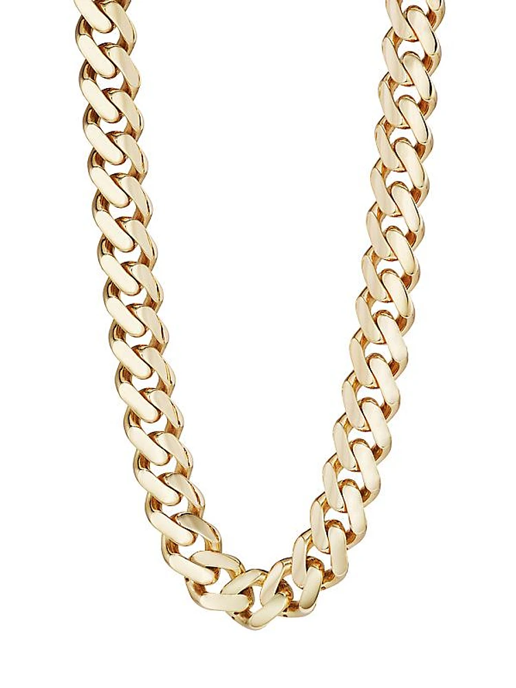 14K Yellow Gold Miami Cuban Chain Necklace