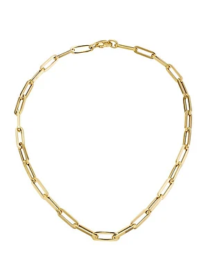 14K Yellow Gold Oval-Link Chain Necklace