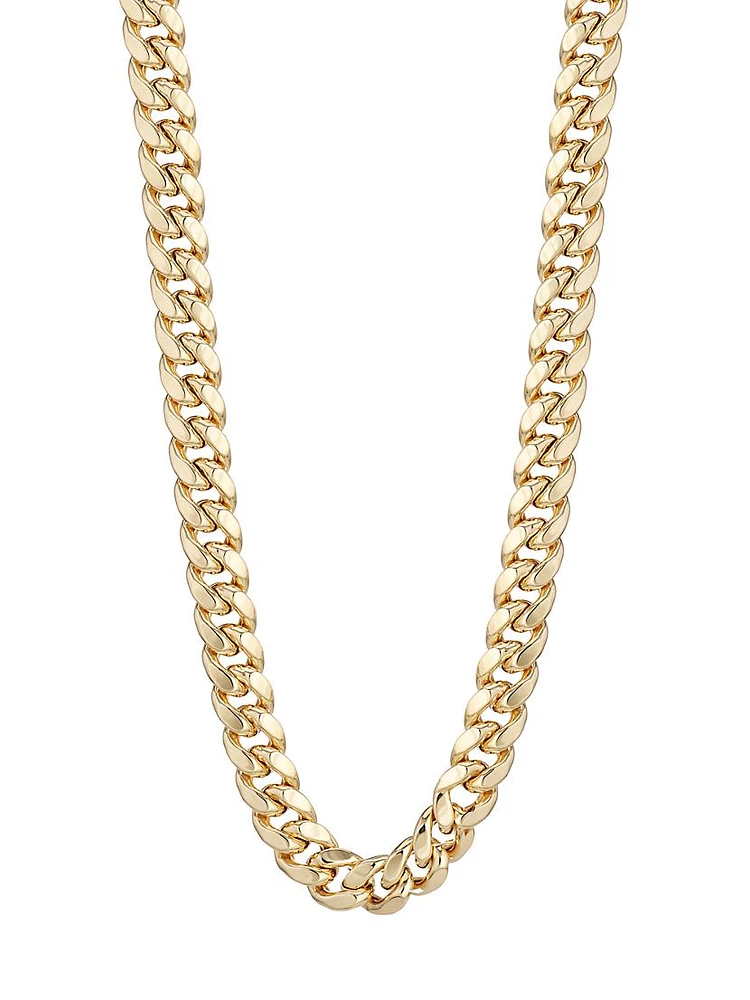 14K Gold Cuban Chain Necklace