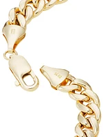 14K Yellow Gold Cuban Chain Bracelet