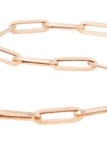 14K Rose Gold Paperclip Chain Necklace