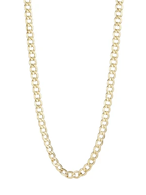 14K Gold Curb Chain Necklace