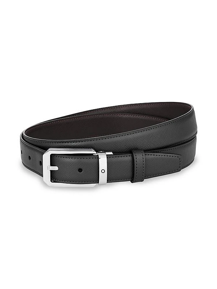 Trapeze Reversible Leather Belt