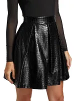 Chara Vegan Leather Party Dress