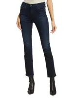 Mari High-Rise Stretch Straight Jeans