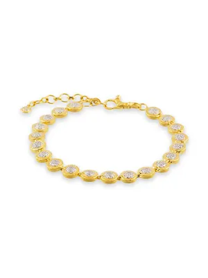 18-24K Yellow Gold & Diamond Bracelet