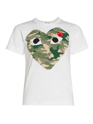 Large Camouflage Heart Tee