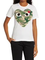 Large Camouflage Heart Tee