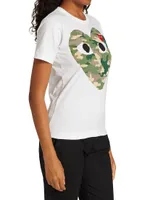 Large Camouflage Heart Tee