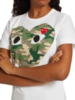 Large Camouflage Heart Tee