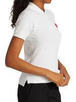 Embroidered Heart Polo Shirt