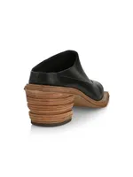 Unisex Stacked Mules